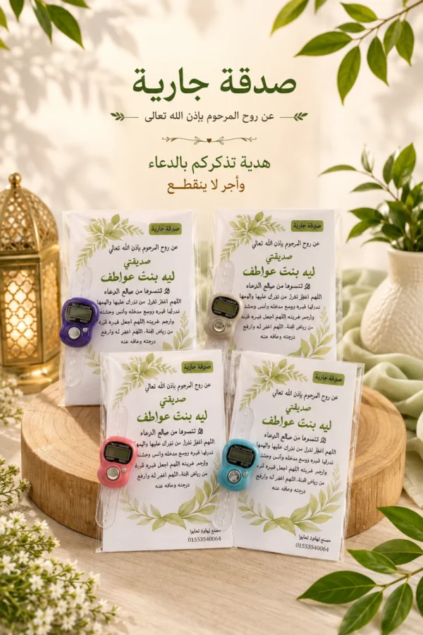 E6179629-07F2-45A6-997F-36FA2B1D91B7 توزيعات الصدقة الجارية – 12كارت ورقي بالتسبيح الإلكتروني