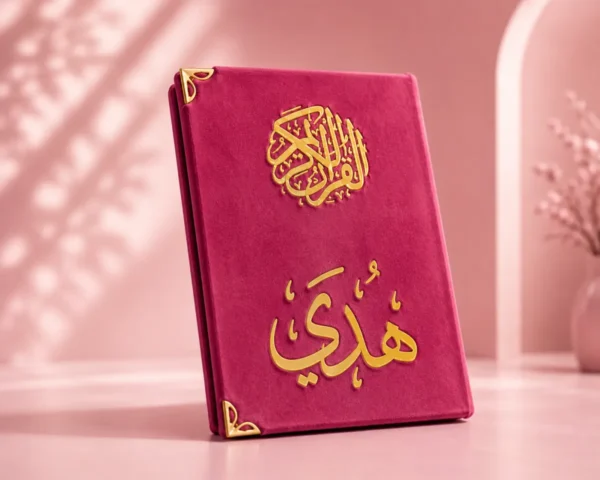 E3E75801-D627-45F8-A090-15303A72495B مصحف القرآن الكريم – غلاف قطيفة فاخر