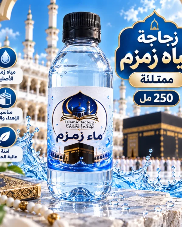 20 زجاجة ماء زمزم 250 مل – ممتلئة